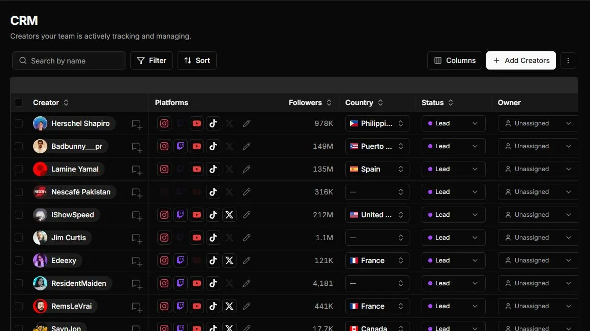 Representative Streamforge CRM